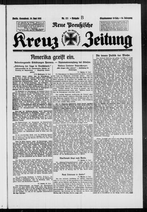 Neue preussische Kreuz-Zeitung vom 20.06.1931
