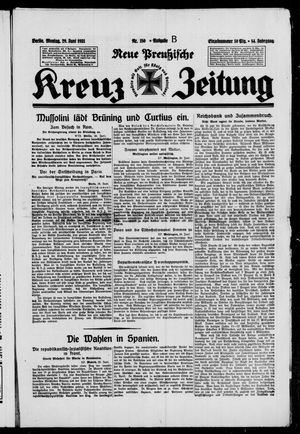 Neue preussische Kreuz-Zeitung vom 29.06.1931
