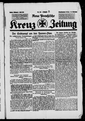 Neue preussische Kreuz-Zeitung vom 01.07.1931