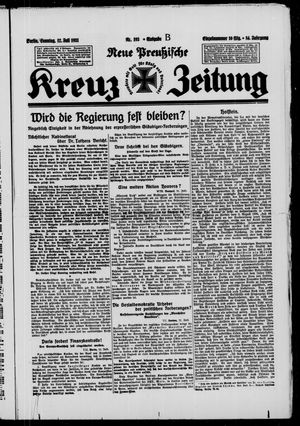 Neue preussische Kreuz-Zeitung on Jul 12, 1931