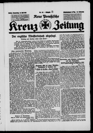Neue preussische Kreuz-Zeitung vom 16.07.1931