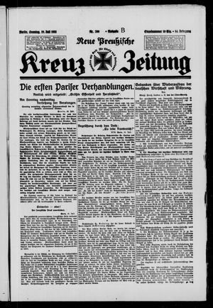 Neue preussische Kreuz-Zeitung vom 19.07.1931