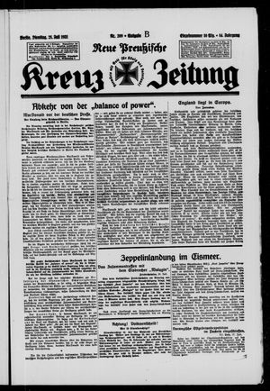 Neue preussische Kreuz-Zeitung vom 28.07.1931