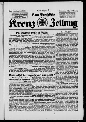 Neue preussische Kreuz-Zeitung vom 30.07.1931