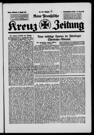 Neue preussische Kreuz-Zeitung vom 12.08.1931