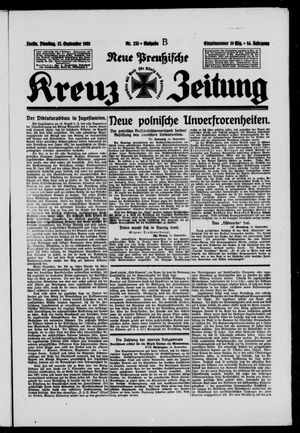 Neue preussische Kreuz-Zeitung vom 15.09.1931