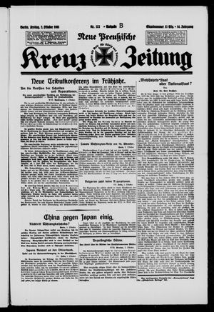 Neue preussische Kreuz-Zeitung vom 02.10.1931