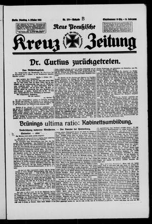 Neue preussische Kreuz-Zeitung vom 06.10.1931