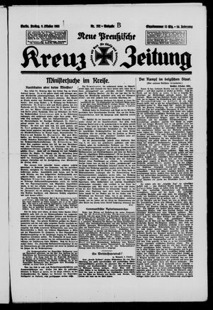 Neue preussische Kreuz-Zeitung vom 09.10.1931