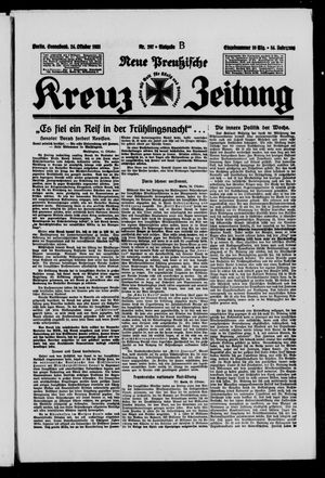 Neue preussische Kreuz-Zeitung vom 24.10.1931