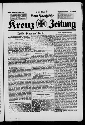 Neue preussische Kreuz-Zeitung vom 30.10.1931