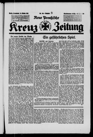 Neue preussische Kreuz-Zeitung vom 31.10.1931