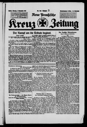 Neue preussische Kreuz-Zeitung vom 02.11.1931