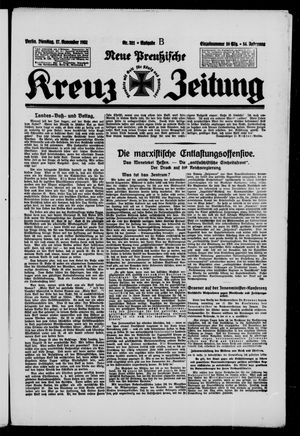 Neue preussische Kreuz-Zeitung vom 17.11.1931