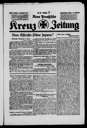 Neue preussische Kreuz-Zeitung vom 24.11.1931