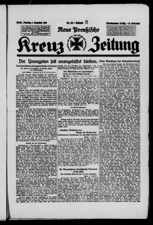 Neue preussische Kreuz-Zeitung on Dec 1, 1931