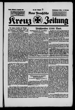 Neue preussische Kreuz-Zeitung vom 02.12.1931