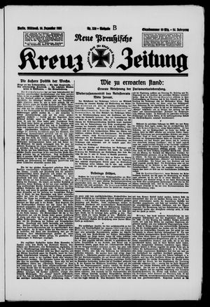 Neue preussische Kreuz-Zeitung vom 16.12.1931