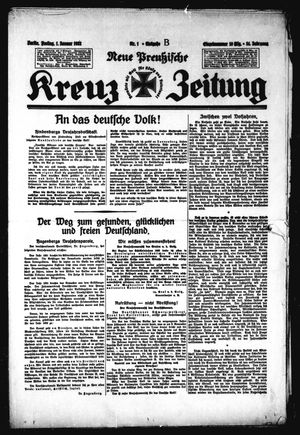 Neue preussische Kreuz-Zeitung vom 01.01.1932