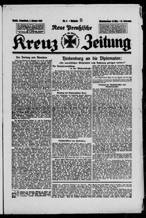 Neue preussische Kreuz-Zeitung vom 02.01.1932