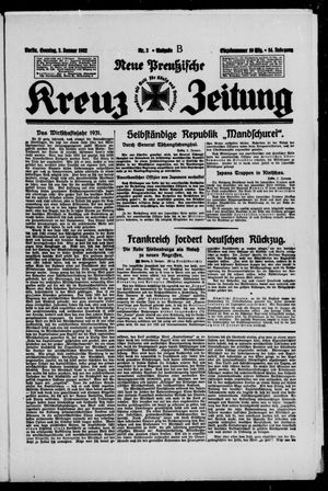 Neue preussische Kreuz-Zeitung vom 03.01.1932