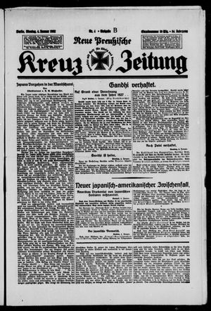 Neue preussische Kreuz-Zeitung vom 04.01.1932
