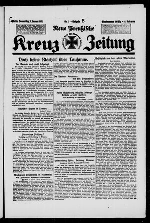 Neue preussische Kreuz-Zeitung vom 07.01.1932