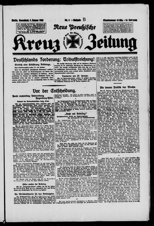 Neue preussische Kreuz-Zeitung vom 09.01.1932