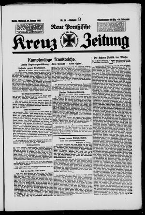 Neue preussische Kreuz-Zeitung vom 20.01.1932
