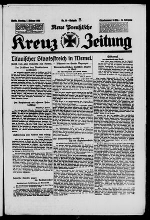 Neue preussische Kreuz-Zeitung vom 07.02.1932