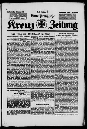 Neue preussische Kreuz-Zeitung vom 12.02.1932
