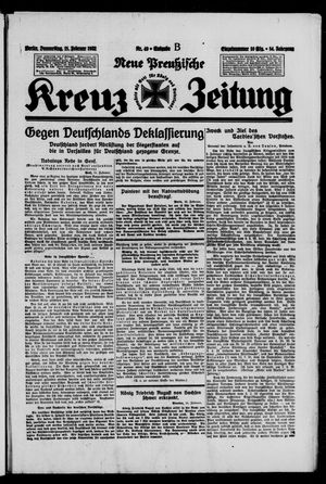 Neue preussische Kreuz-Zeitung vom 18.02.1932