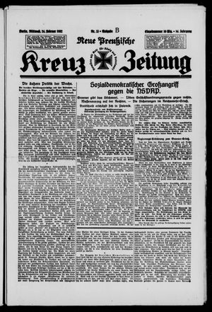 Neue preussische Kreuz-Zeitung vom 24.02.1932