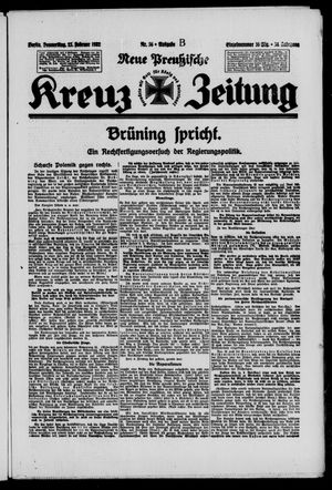 Neue preussische Kreuz-Zeitung vom 25.02.1932