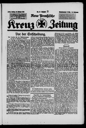 Neue preussische Kreuz-Zeitung vom 26.02.1932