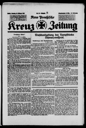 Neue preussische Kreuz-Zeitung vom 28.02.1932