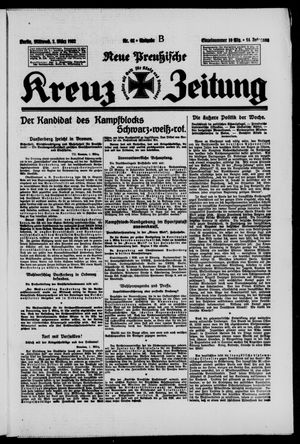 Neue preussische Kreuz-Zeitung vom 02.03.1932