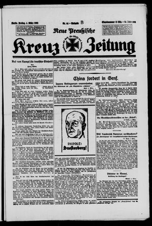 Neue preussische Kreuz-Zeitung vom 04.03.1932