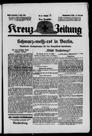 Neue preussische Kreuz-Zeitung vom 05.03.1932