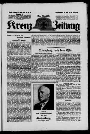 Neue preussische Kreuz-Zeitung vom 07.03.1932