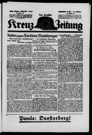 Neue preussische Kreuz-Zeitung vom 08.03.1932