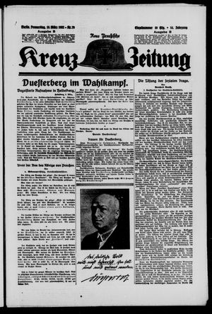Neue preussische Kreuz-Zeitung vom 10.03.1932