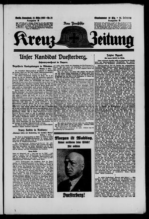 Neue preussische Kreuz-Zeitung vom 12.03.1932