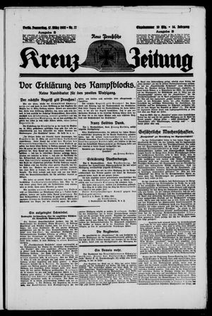 Neue preussische Kreuz-Zeitung vom 17.03.1932