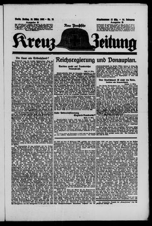 Neue preussische Kreuz-Zeitung vom 18.03.1932