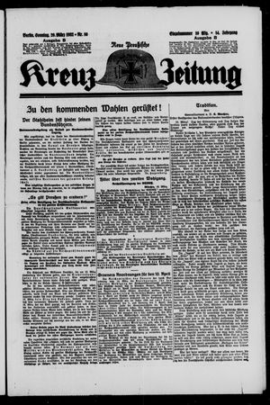 Neue preussische Kreuz-Zeitung vom 20.03.1932