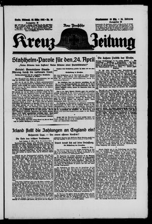 Neue preussische Kreuz-Zeitung vom 23.03.1932