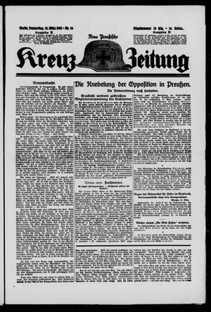 Neue preussische Kreuz-Zeitung vom 24.03.1932
