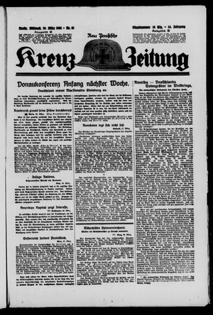 Neue preussische Kreuz-Zeitung vom 30.03.1932