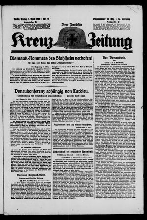 Neue preussische Kreuz-Zeitung vom 01.04.1932